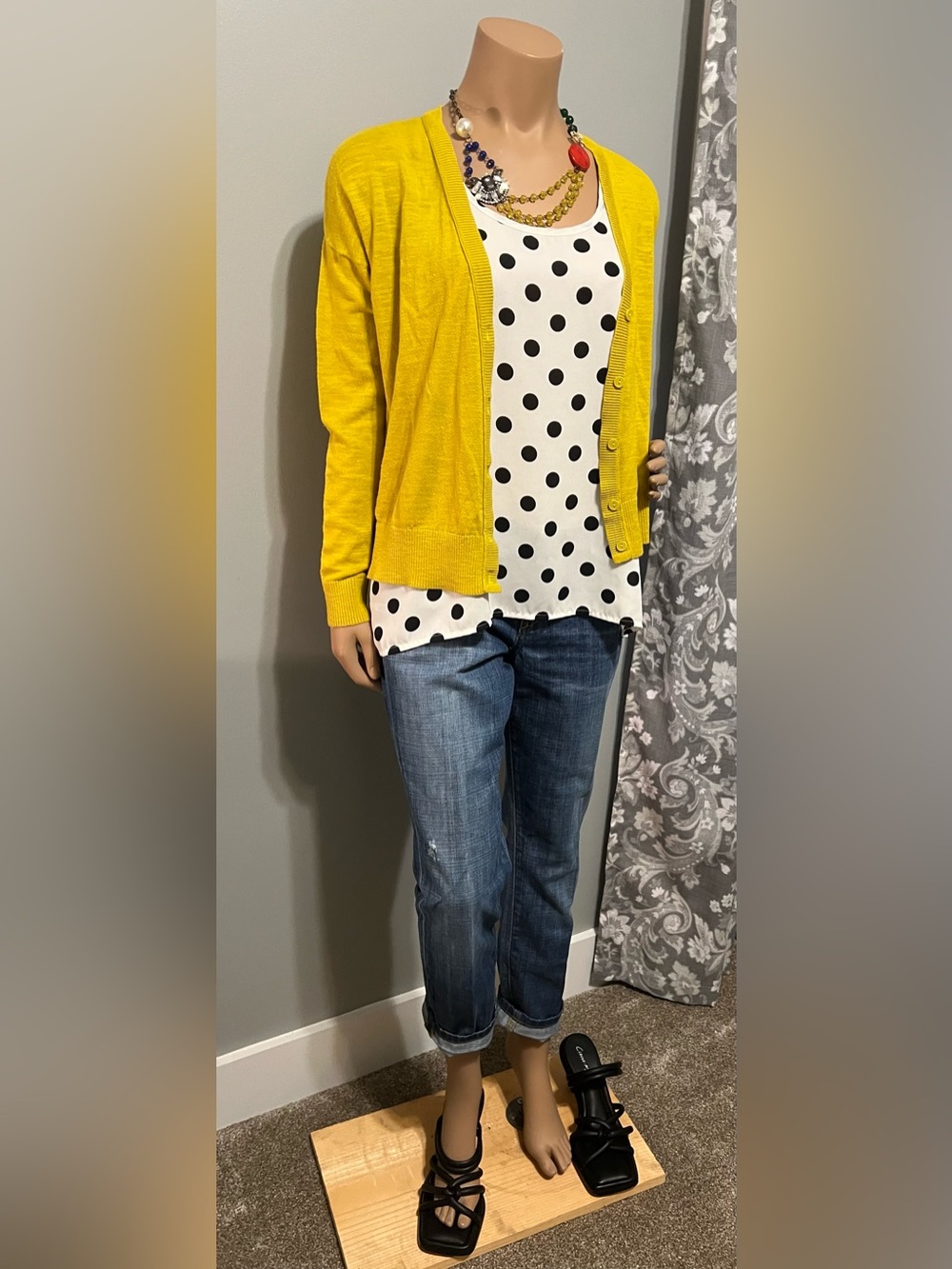 LOFT Yellow Knit Sweater Top